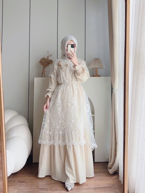 Senara Flower Organza Maxi