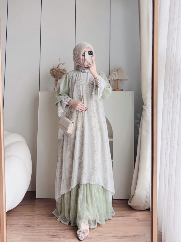 Sarah Beads Chantily Maxi on Sage